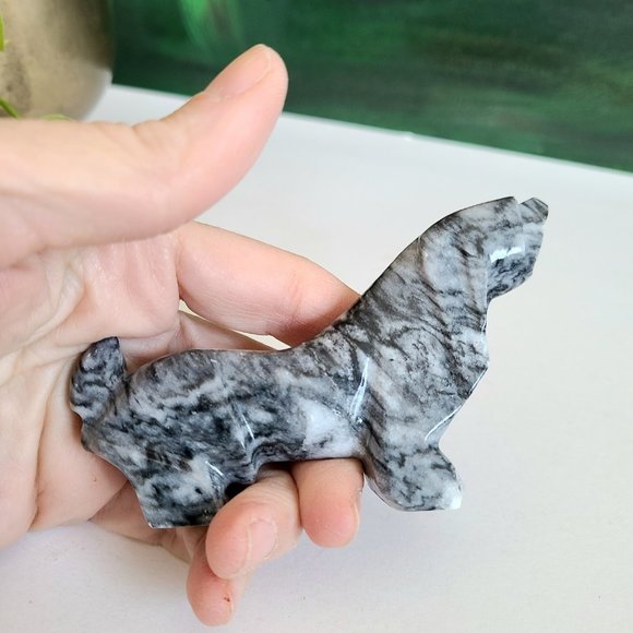 Granit stone dog figurine. - Picture 5 of 6